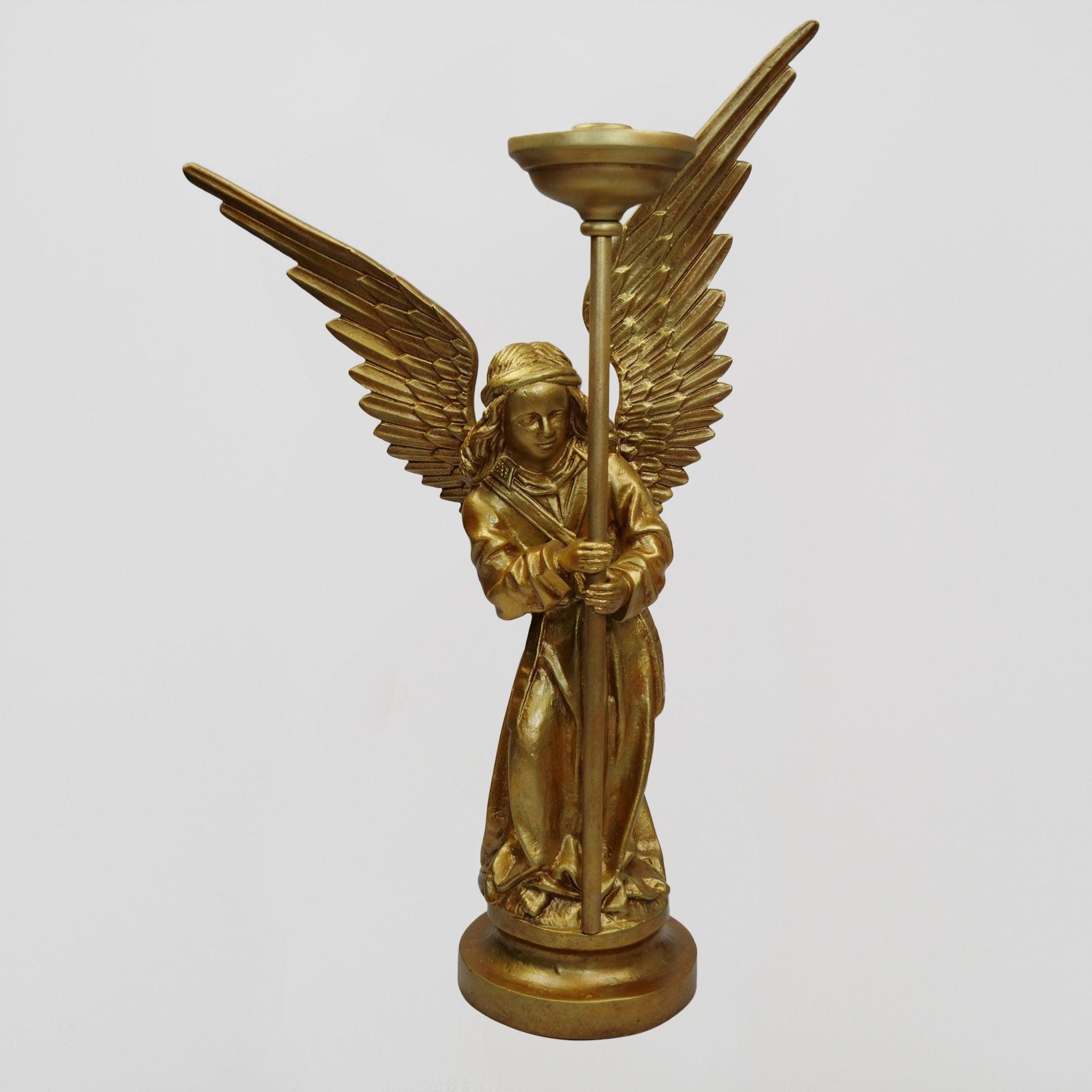 Angel Statue with Candle Holder